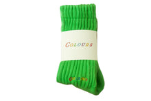 Load image into Gallery viewer, Lime Green Stay Cozy Slouch Socks
