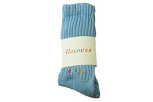 Load image into Gallery viewer, Baby Blue Stay Cozy Slouch Socks
