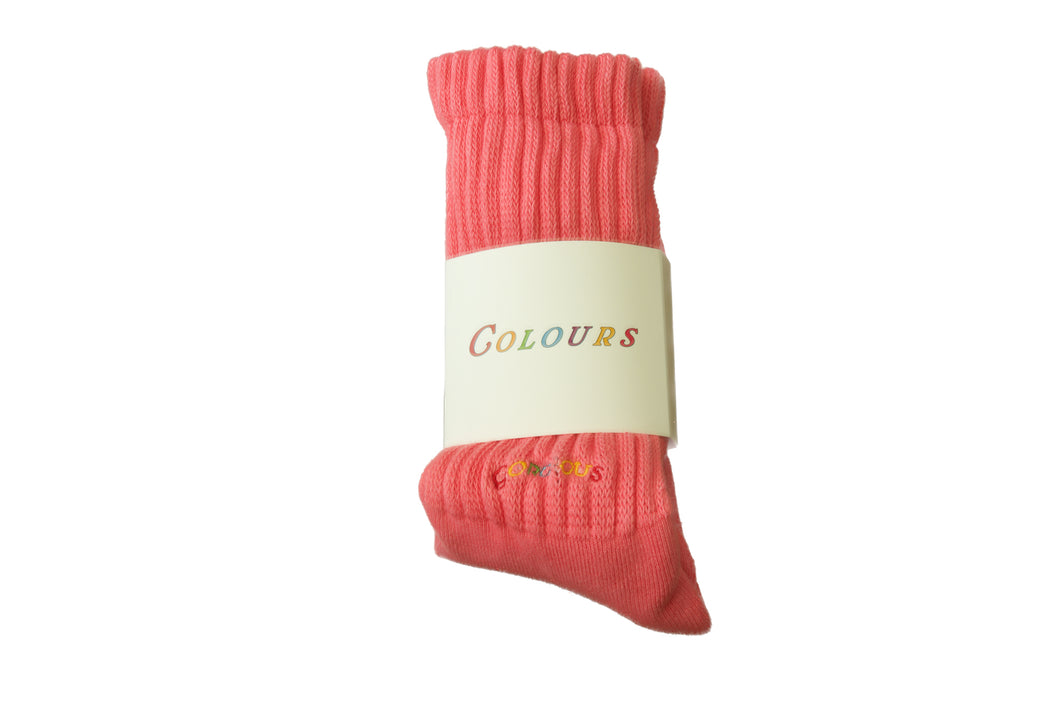Fuschia Stay Cozy Slouch Socks
