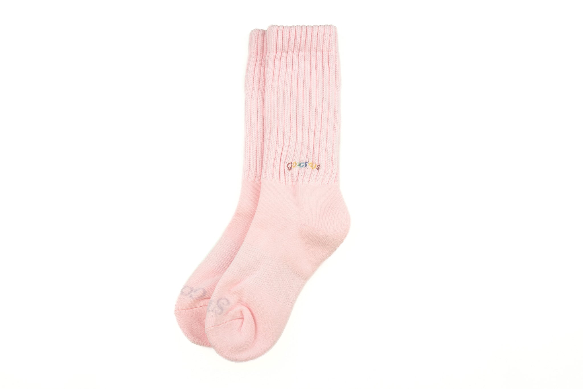 Pink Pastel Stay Cozy Slouch Socks