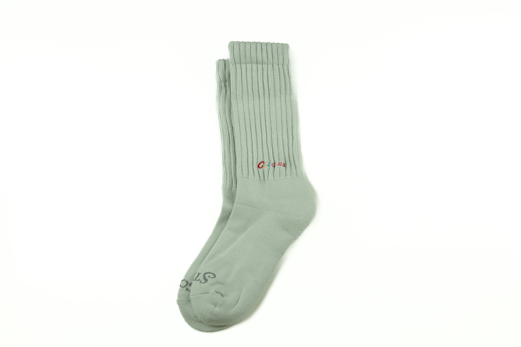 Light Smoke Stay Cozy Slouch Socks