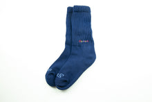 Load image into Gallery viewer, Deep Sea Blue Stay Cozy Slouch Socks
