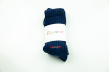 Load image into Gallery viewer, Deep Sea Blue Stay Cozy Slouch Socks
