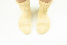 Load image into Gallery viewer, Vanilla Creme Stay Cozy Slouch Socks

