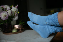 Load image into Gallery viewer, Baby Blue Stay Cozy Slouch Socks
