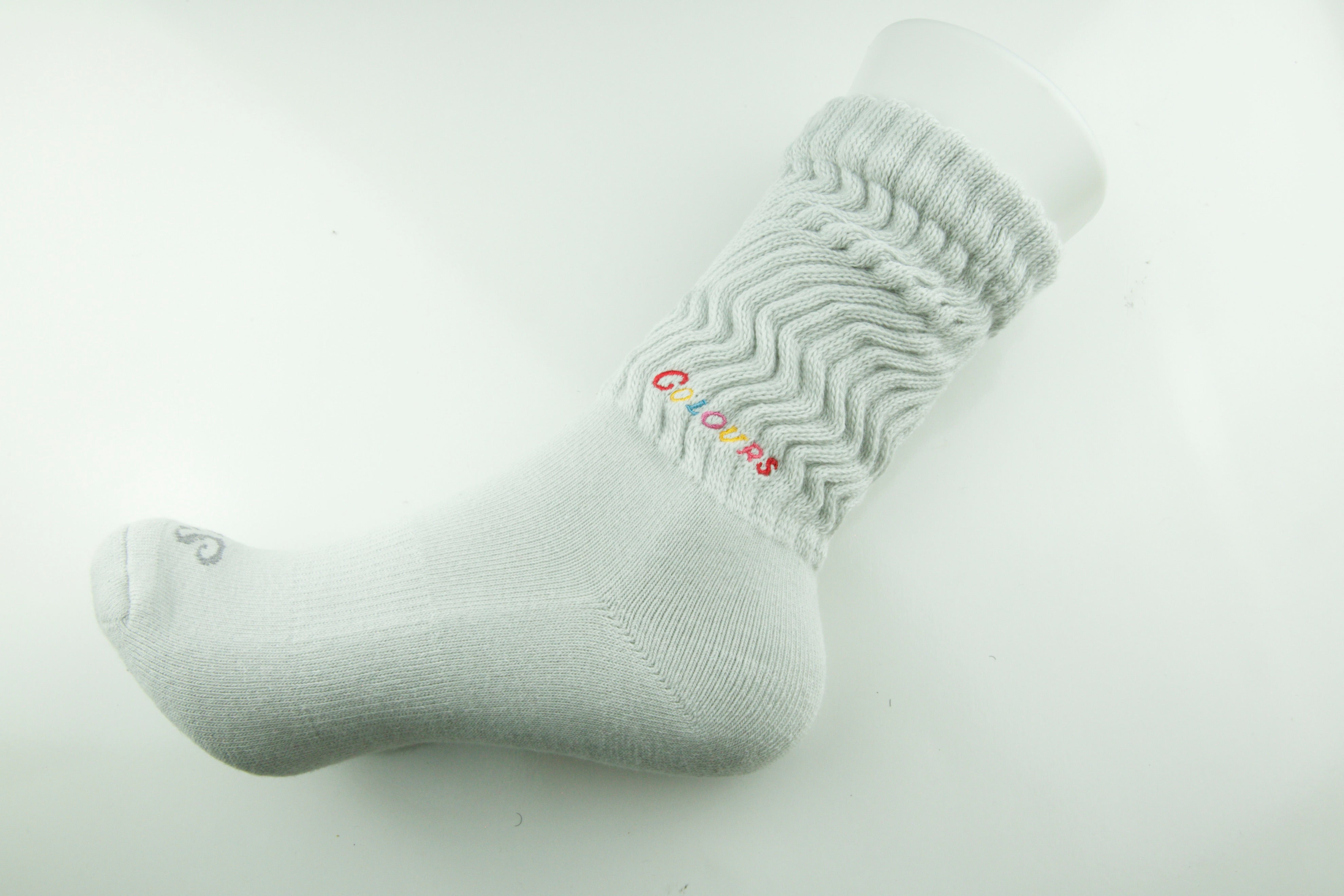 Light Smoke Stay Cozy Slouch Socks