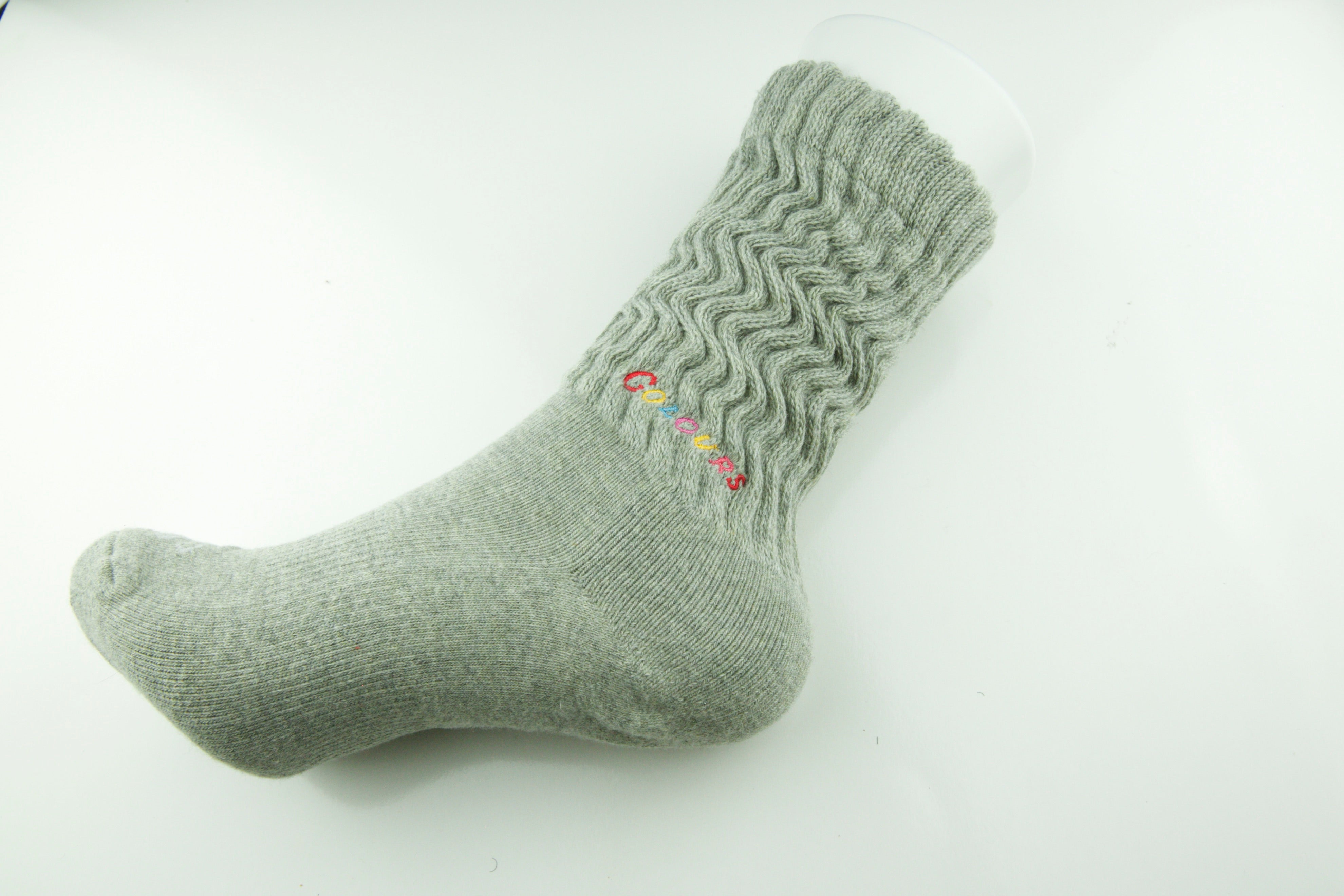 Grey Stay Cozy Slouch Socks