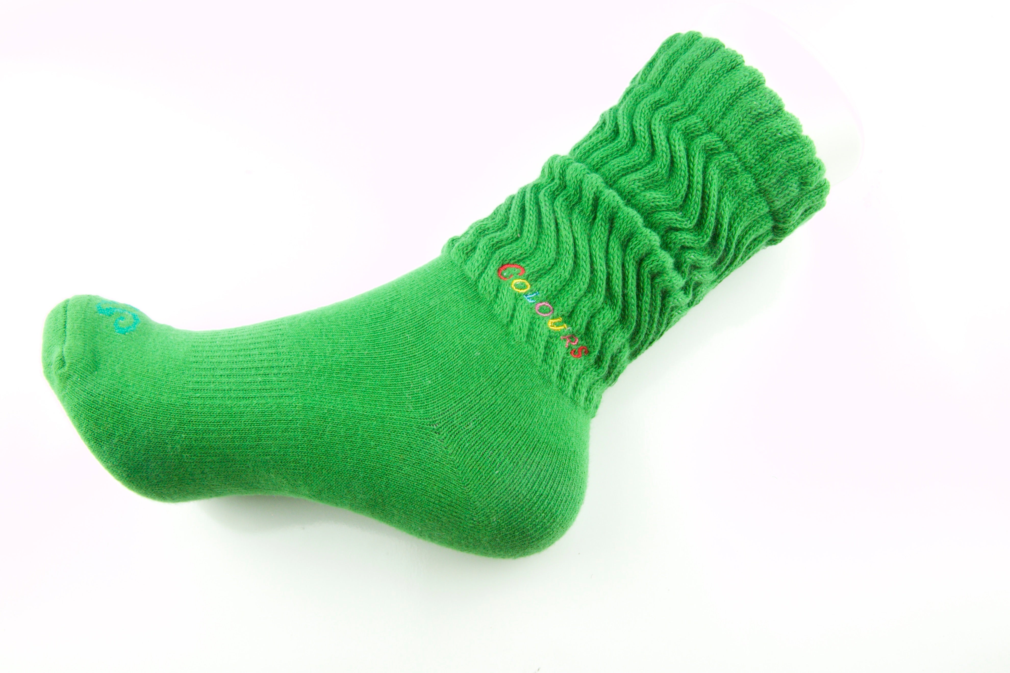 Pine Green Stay Cozy Slouch Socks