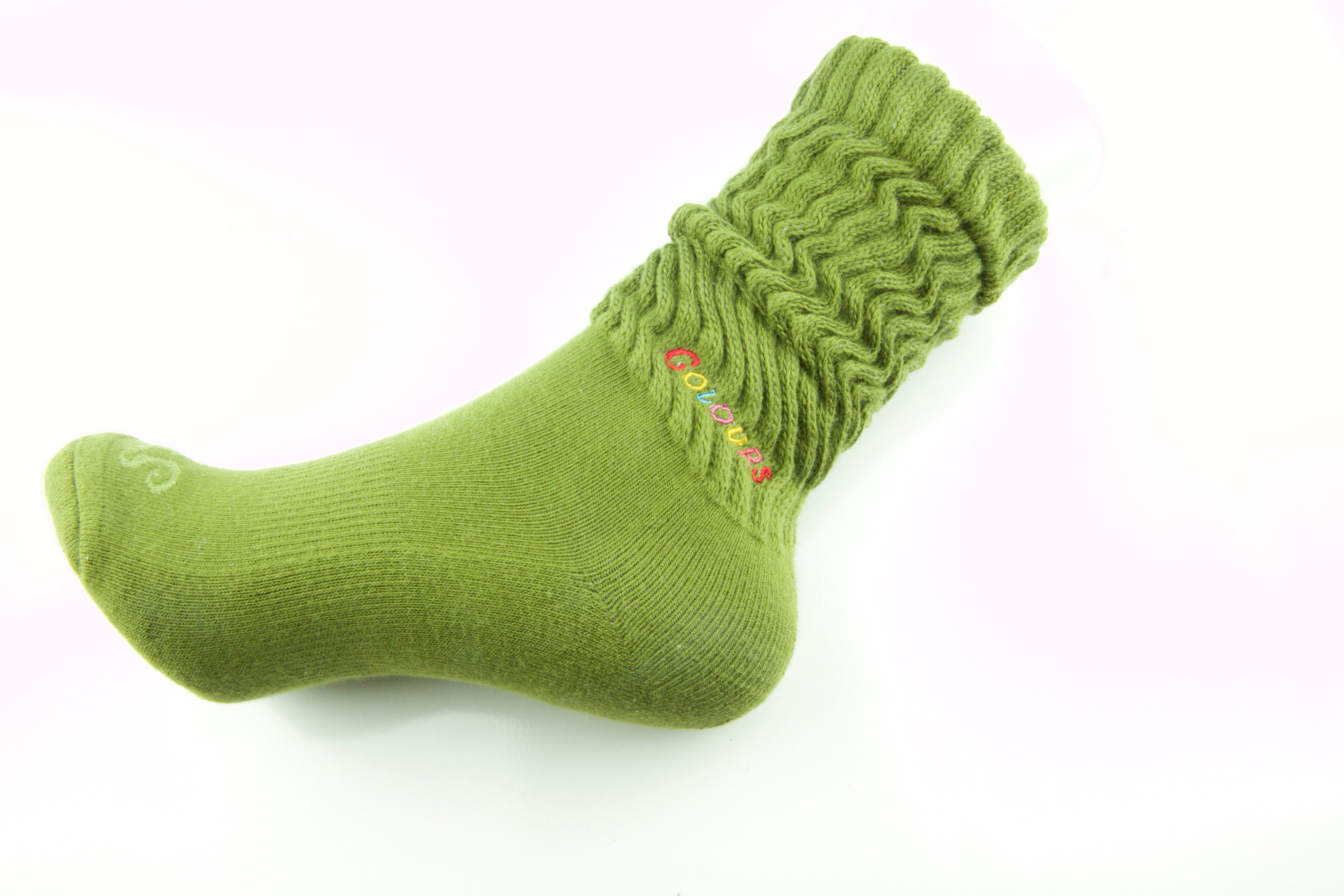 Olive Stay Cozy Slouch Socks